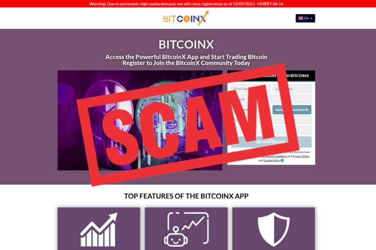 The-bitcoinx.net is a SCAM!